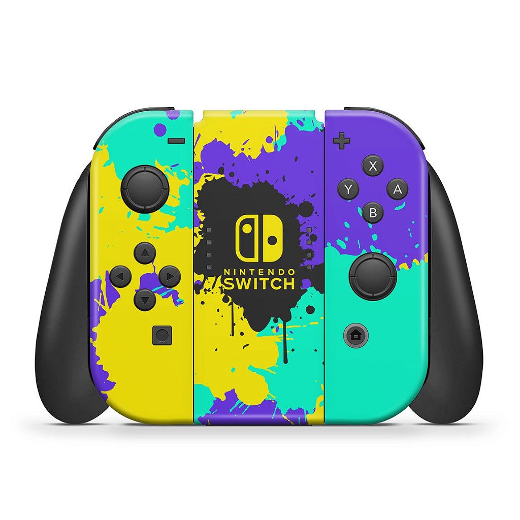 Skin Anti-Rage Nintendo Switch 1 Oled - Splatoon 3 - Pop Arte Skins - foto 3