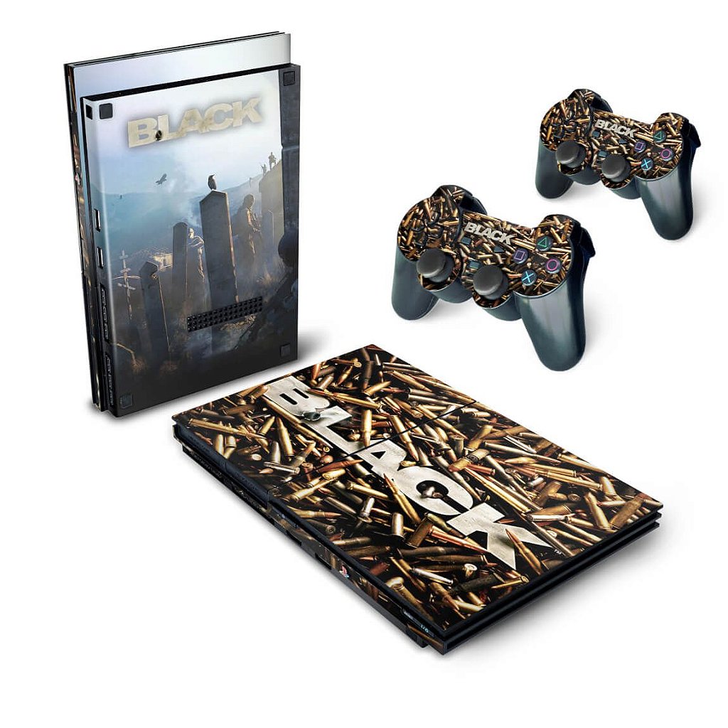 Skin Anti-Rage PS2 Slim - Black