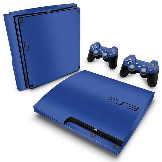 Skin Anti-Rage PS3 Slim - Azul Escuro
