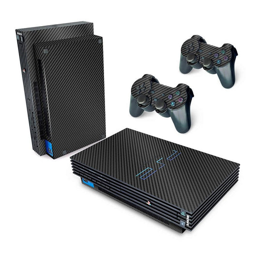 Skin Anti-Rage PS2 Fat - Fibra de Carbono Preto