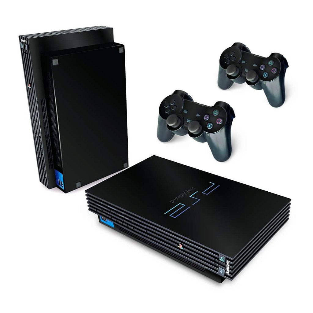 Skin Anti-Rage PS2 Fat - Preto Black Piano