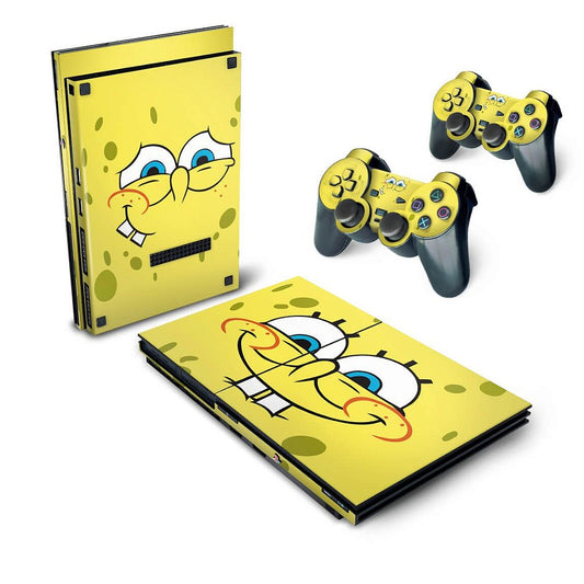 Skin Anti-Rage PS2 Slim - Bob Esponja
