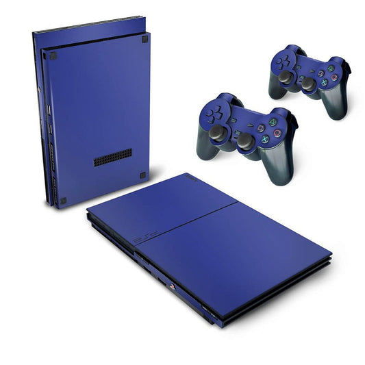 Skin Anti-Rage PS2 Slim - Azul Escuro