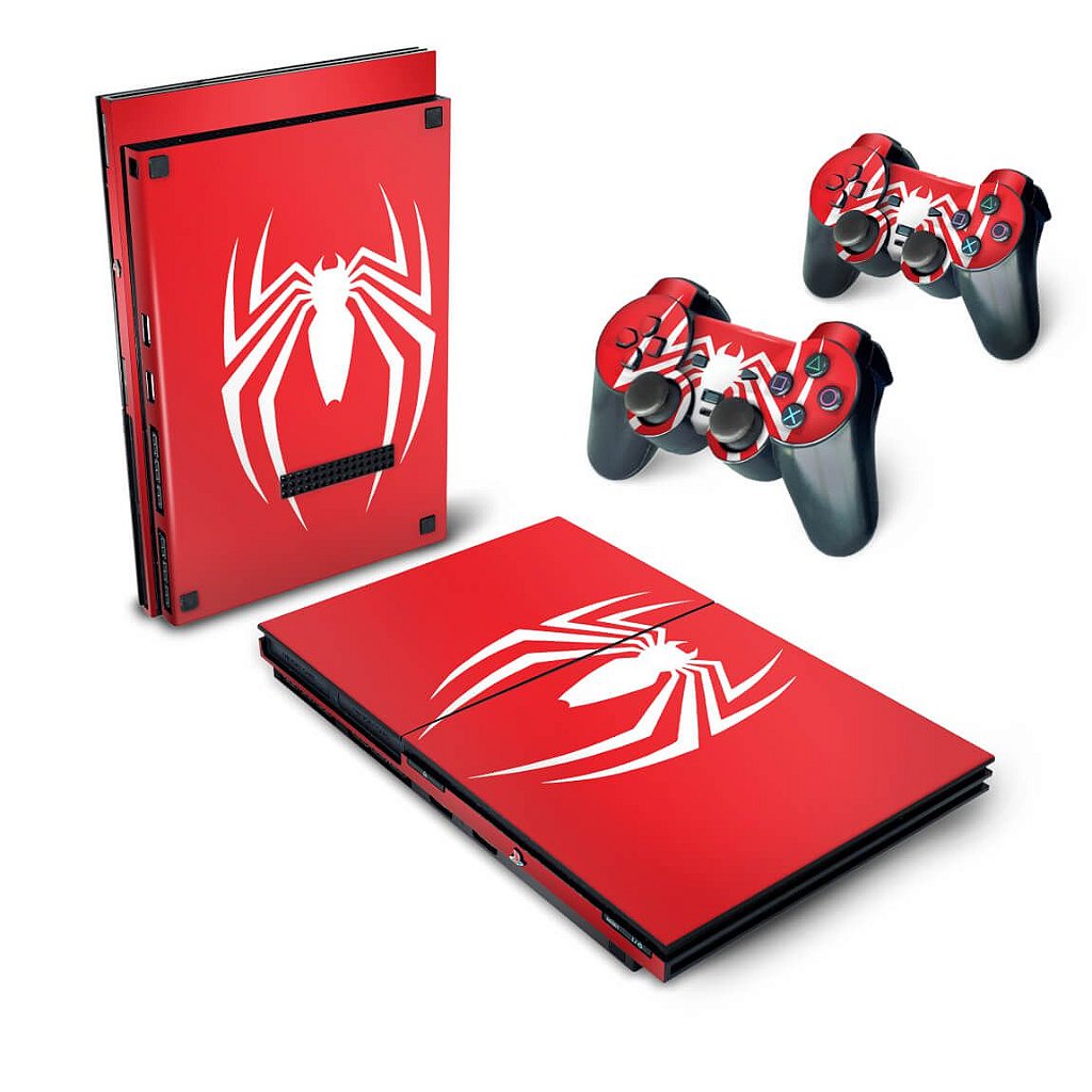 Skin Anti-Rage PS2 Slim - Spider-man Homem-Aranha