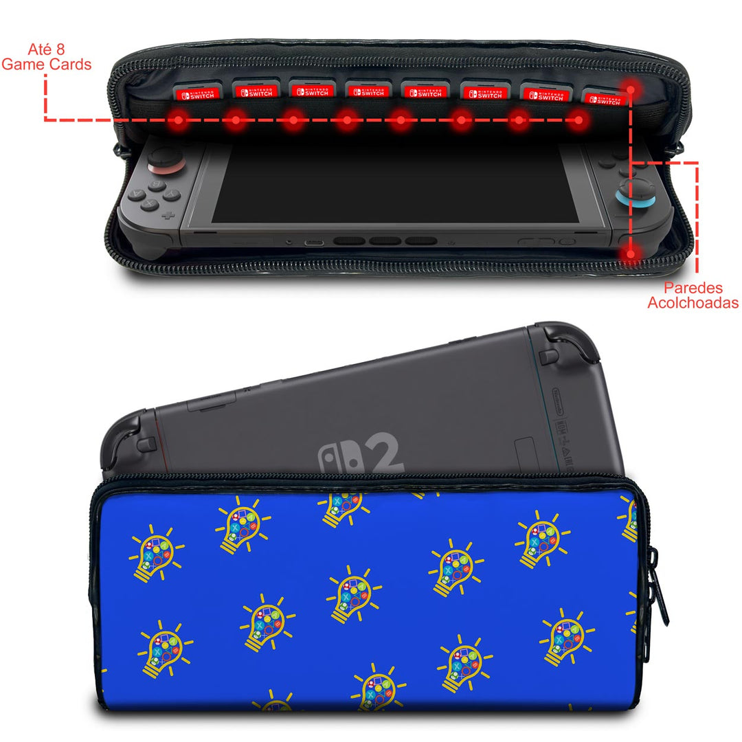 Case Nintendo Switch 2 Bolsa Estojo - Personalizada - Pop Arte Skins - foto 2