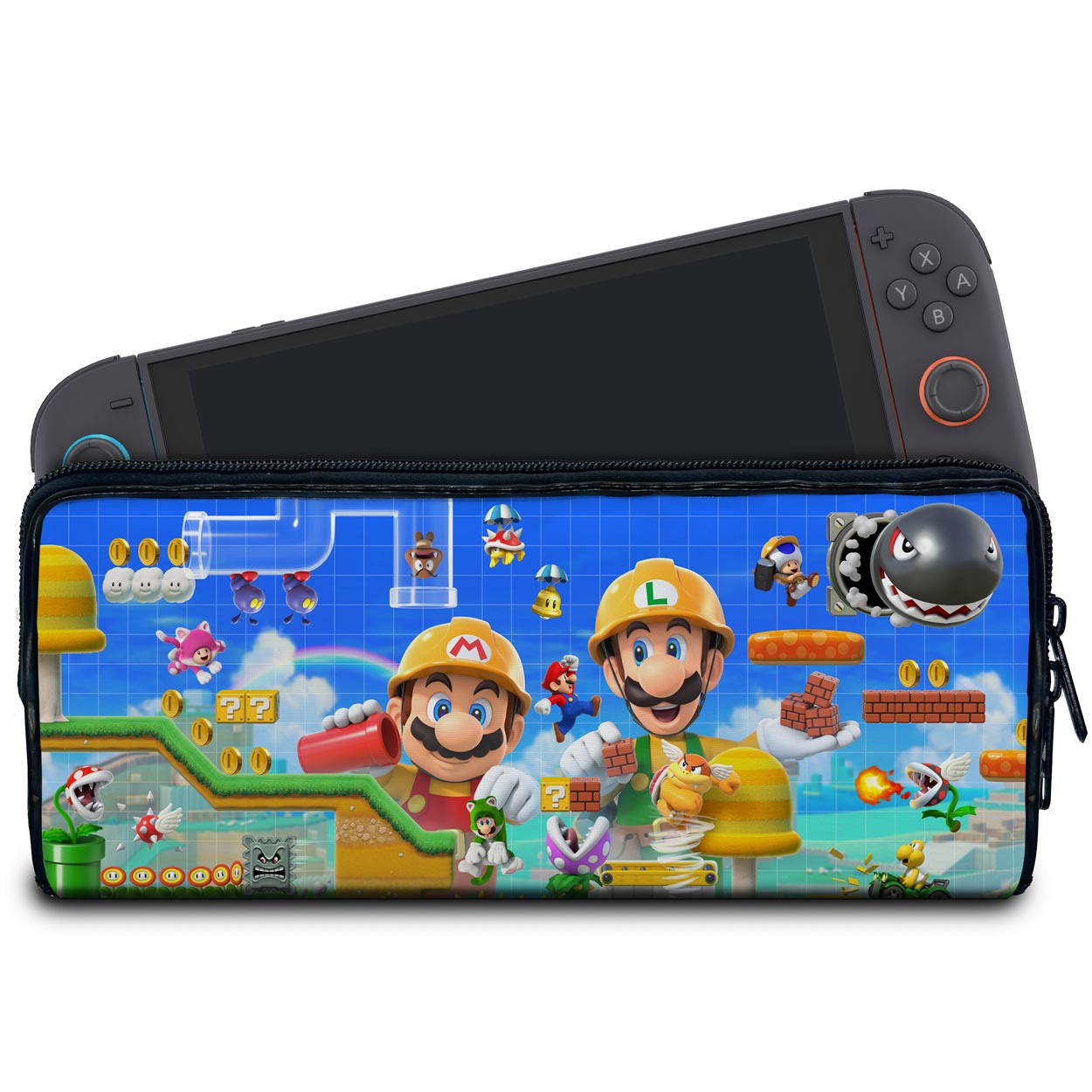 Case Nintendo Switch 2 Bolsa Estojo - Super Mario Maker 2