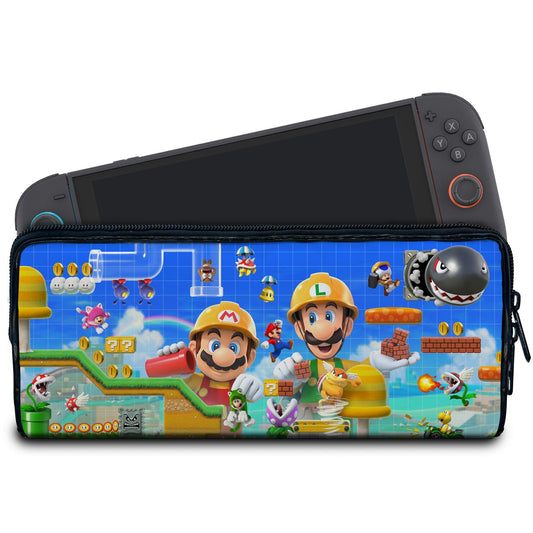 Case Nintendo Switch 2 Bolsa Estojo - Super Mario Maker 2