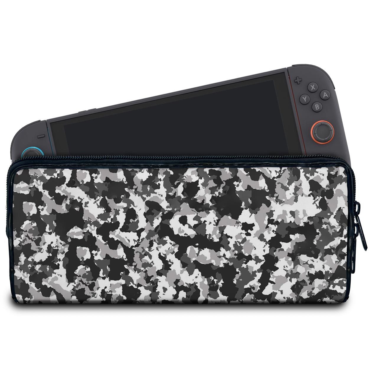 Case Nintendo Switch 2 Bolsa Estojo - Camuflada Cinza