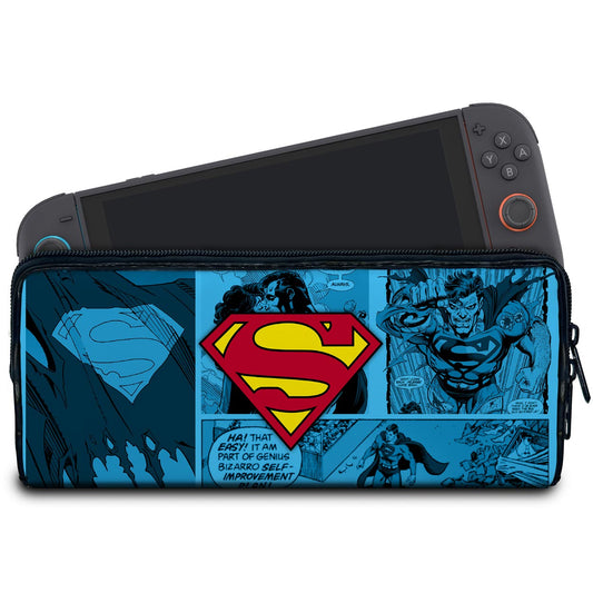 Case Nintendo Switch 2 Bolsa Estojo - Superman Comics