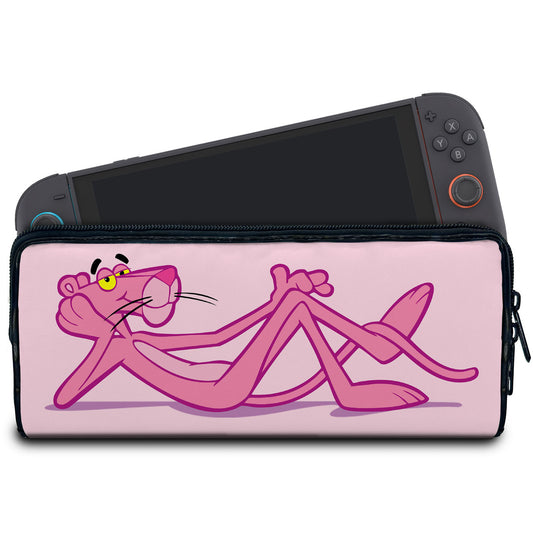 Case Nintendo Switch 2 Bolsa Estojo - Pantera Cor de Rosa
