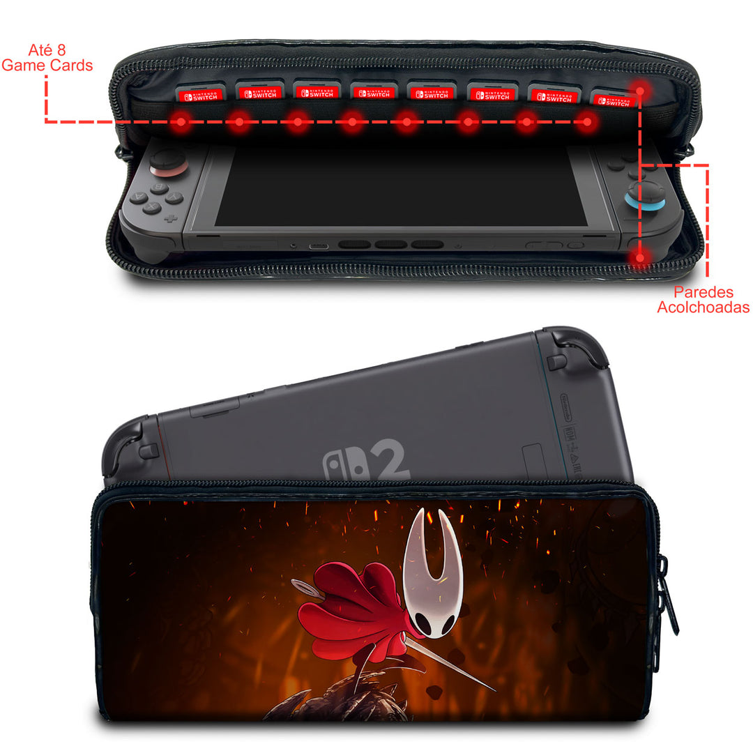 Case Nintendo Switch 2 Bolsa Estojo - Hollow Knight: Silksong - Pop Arte Skins - foto 2