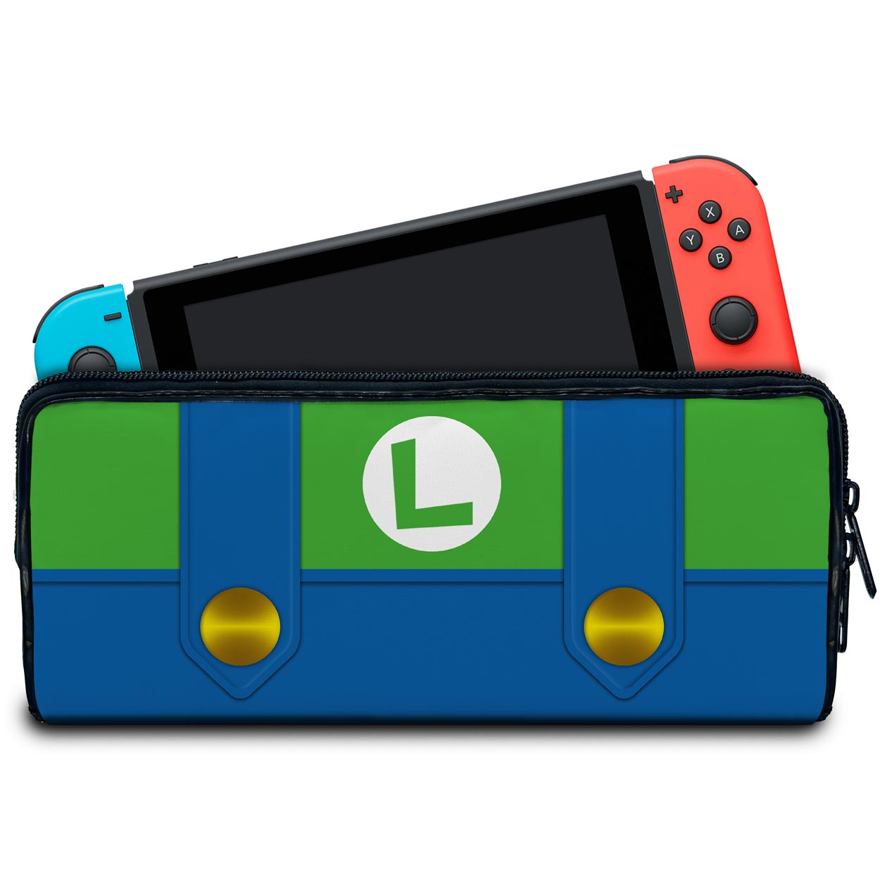 Case Nintendo Switch Bolsa Estojo - Luigi Verde Mania