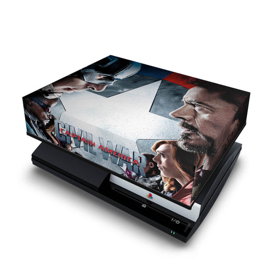 Capa Anti Poeira PS3 Fat - Capitão America Guerra