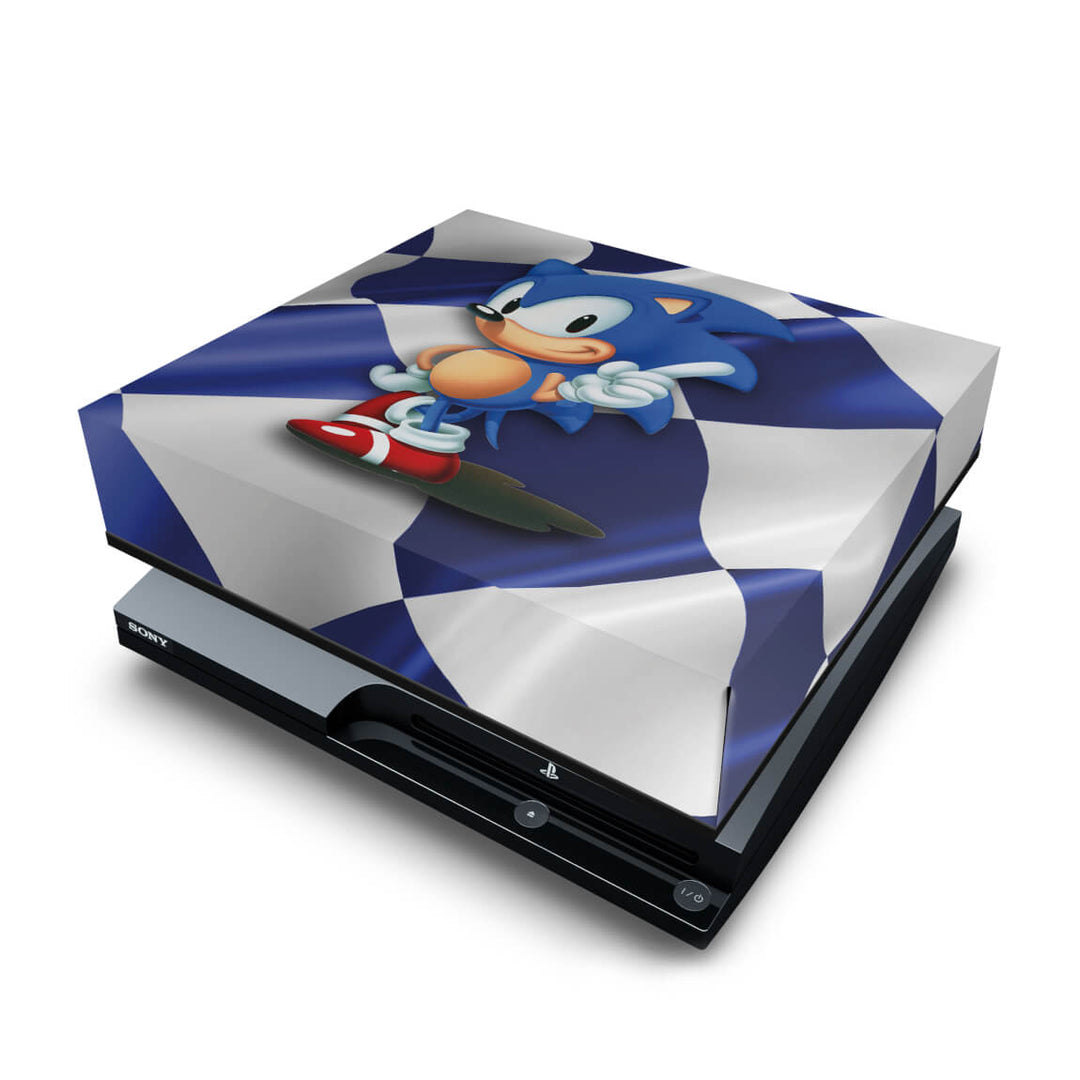 Capa Anti Poeira PS3 Slim - Sonic Hedgehog