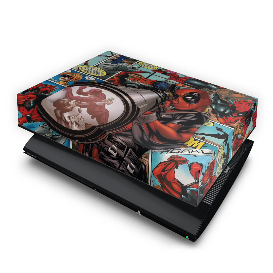Capa Anti Poeira PS3 Super Slim - Deadpool