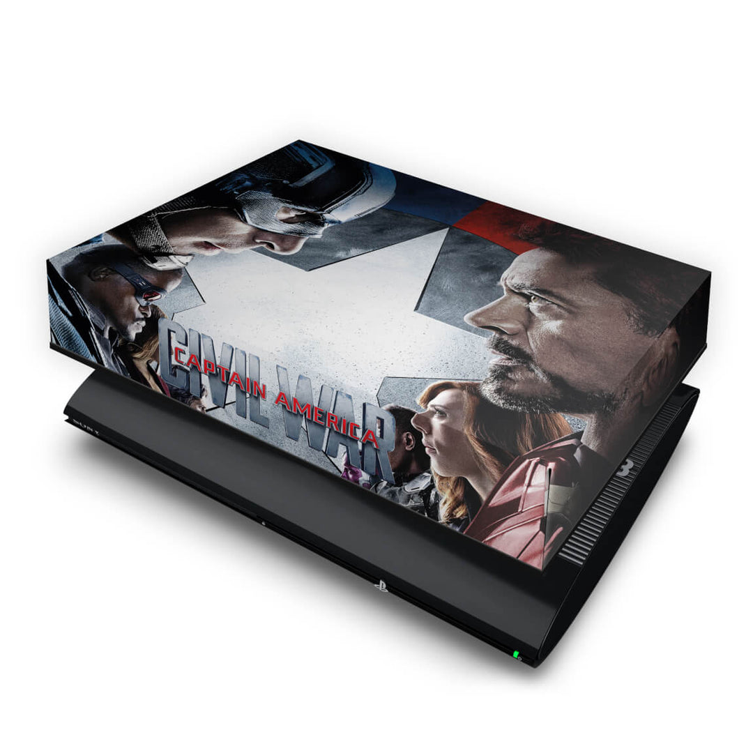 Capa Anti Poeira PS3 Super Slim - Capitão America Guerra