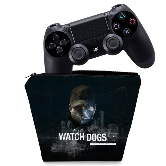 Capa Case PS4 Controle - Watch Dogs
