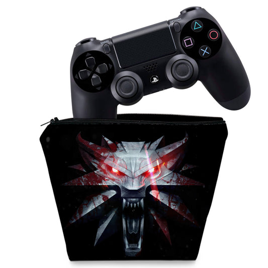 Capa Case PS4 Controle - The Witcher #A