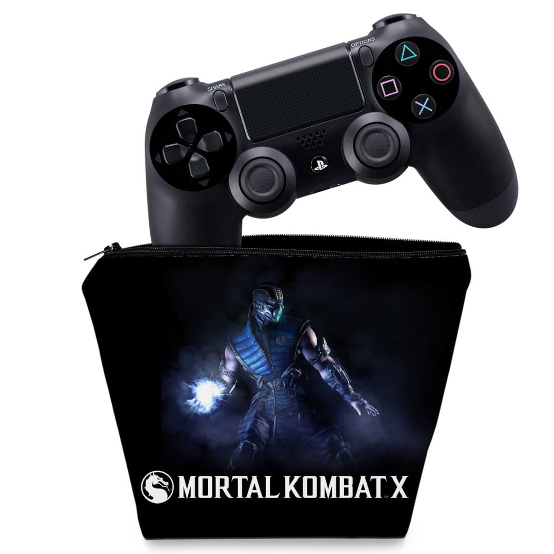 Capa Case PS4 Controle - Mortal Kombat X - Sub Zero - Pop Arte Skins