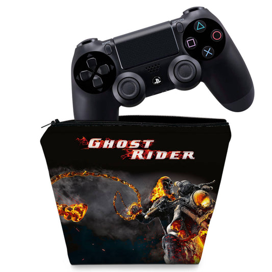Capa Case PS4 Controle - Ghost Rider #A