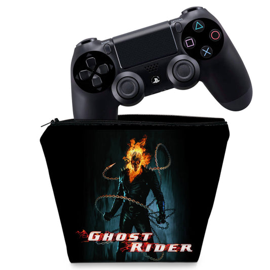 Capa Case PS4 Controle - Ghost Rider #B