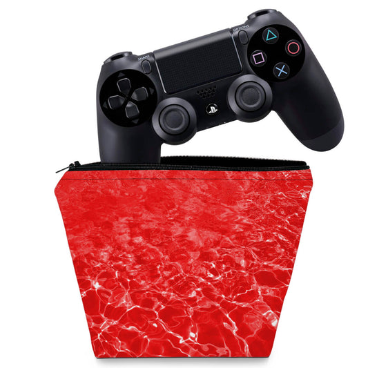 Capa Case PS4 Controle - Aquático Água Vermelha