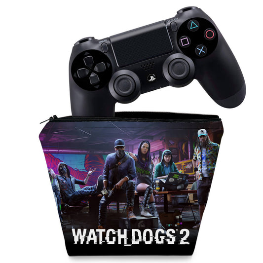 Capa Case PS4 Controle - Watch Dogs 2