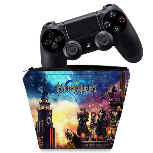 Capa Case PS4 Controle - Kingdom Hearts