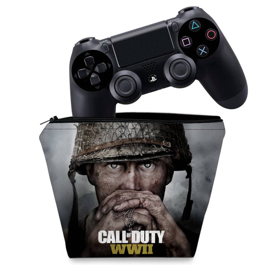 Capa Case PS4 Controle - Call Of Duty Ww2