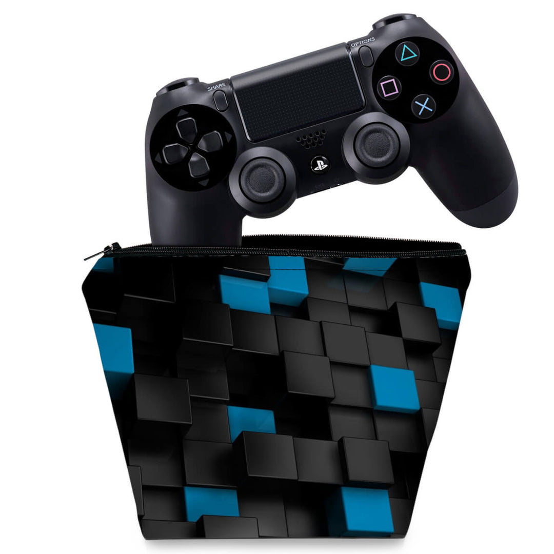 Capa Case PS4 Controle - Cubos - Pop Arte Skins
