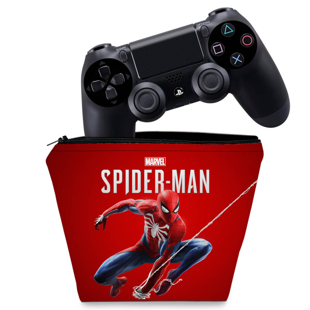 Capa Case PS4 Controle - Homem Aranha Spider-Man - Pop Arte Skins