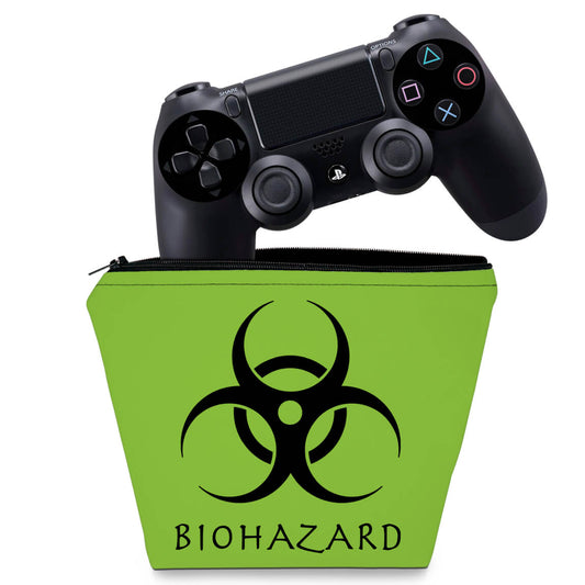 Capa Case PS4 Controle - Biohazard Radioativo