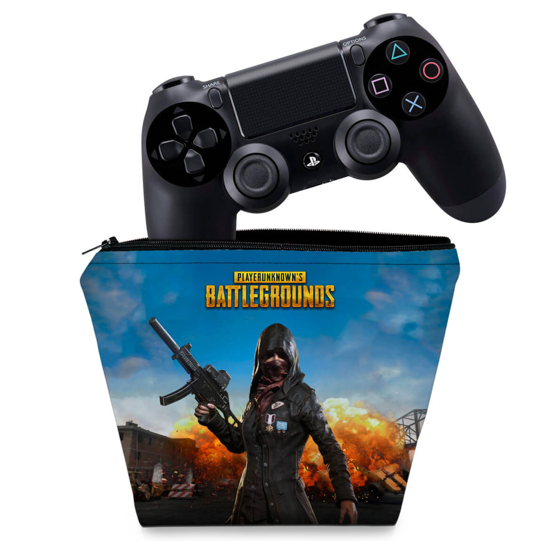 Capa Case PS4 Controle - Players Unknown Battlegrounds Pubg - Pop Arte Skins
