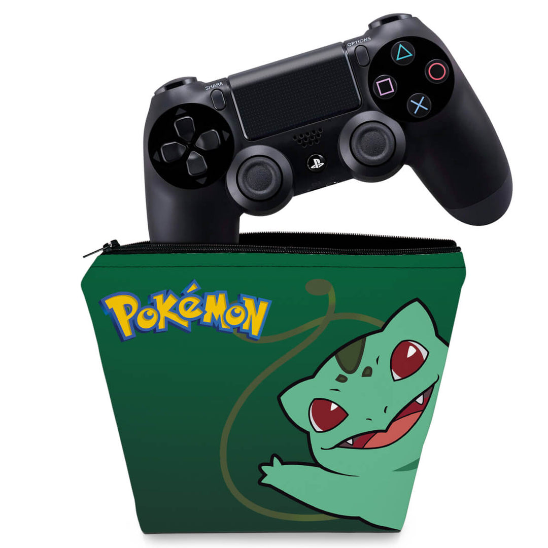 Capa Case PS4 Controle - Pokemon Bulbasaur - Pop Arte Skins