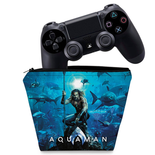 Capa Case PS4 Controle - Aquaman
