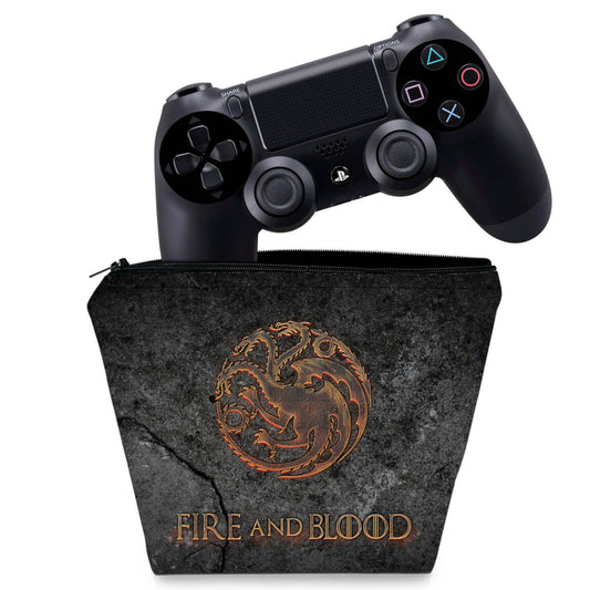 Capa Case PS4 Controle - Game Of Thrones Targaryen