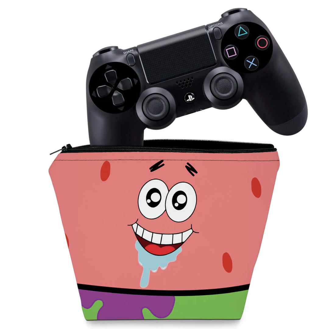 Capa Case PS4 Controle - Patrick Bob Esponja - Pop Arte Skins