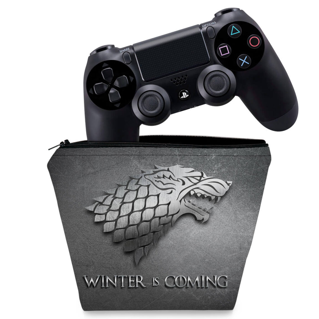 Capa Case PS4 Controle - Game Of Thrones Stark - Pop Arte Skins