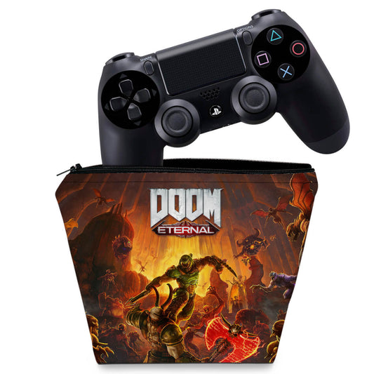 Capa Case PS4 Controle - Doom Eternal