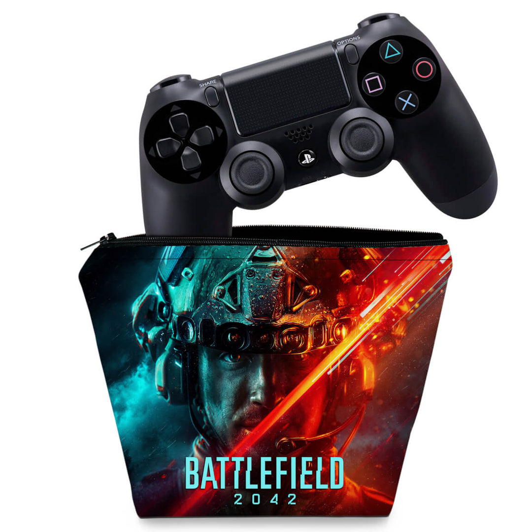 Capa Case PS4 Controle - Battlefield 2042 - Pop Arte Skins