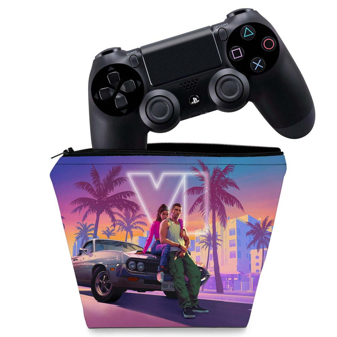 Capa Case PS4 Controle - GTA 6 VI - Pop Arte Skins