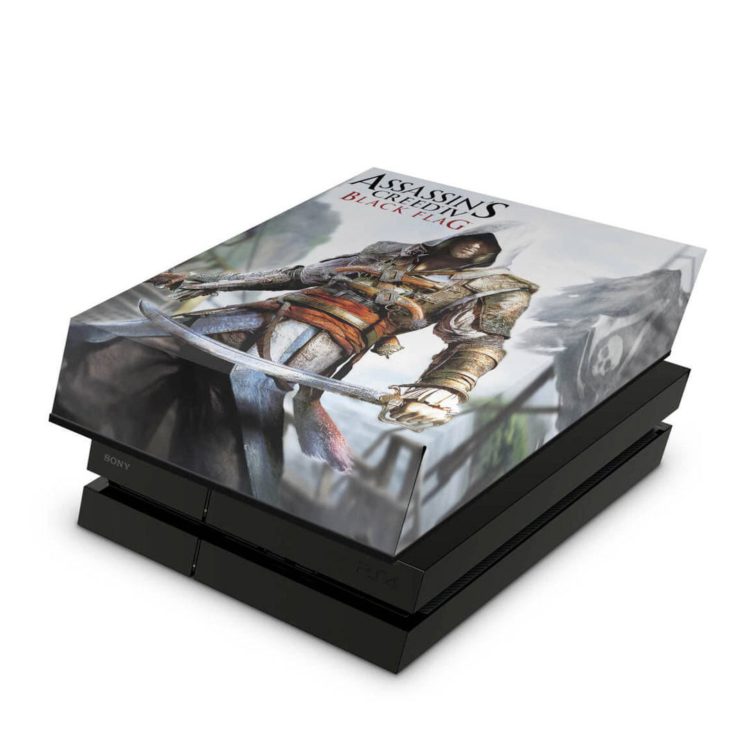 Capa Anti Poeira PS4 Fat - Assassins Creed Black Flag - Pop Arte Skins