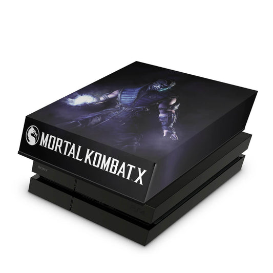 Capa Anti Poeira PS4 Fat - Mortal Kombat X - Sub Zero