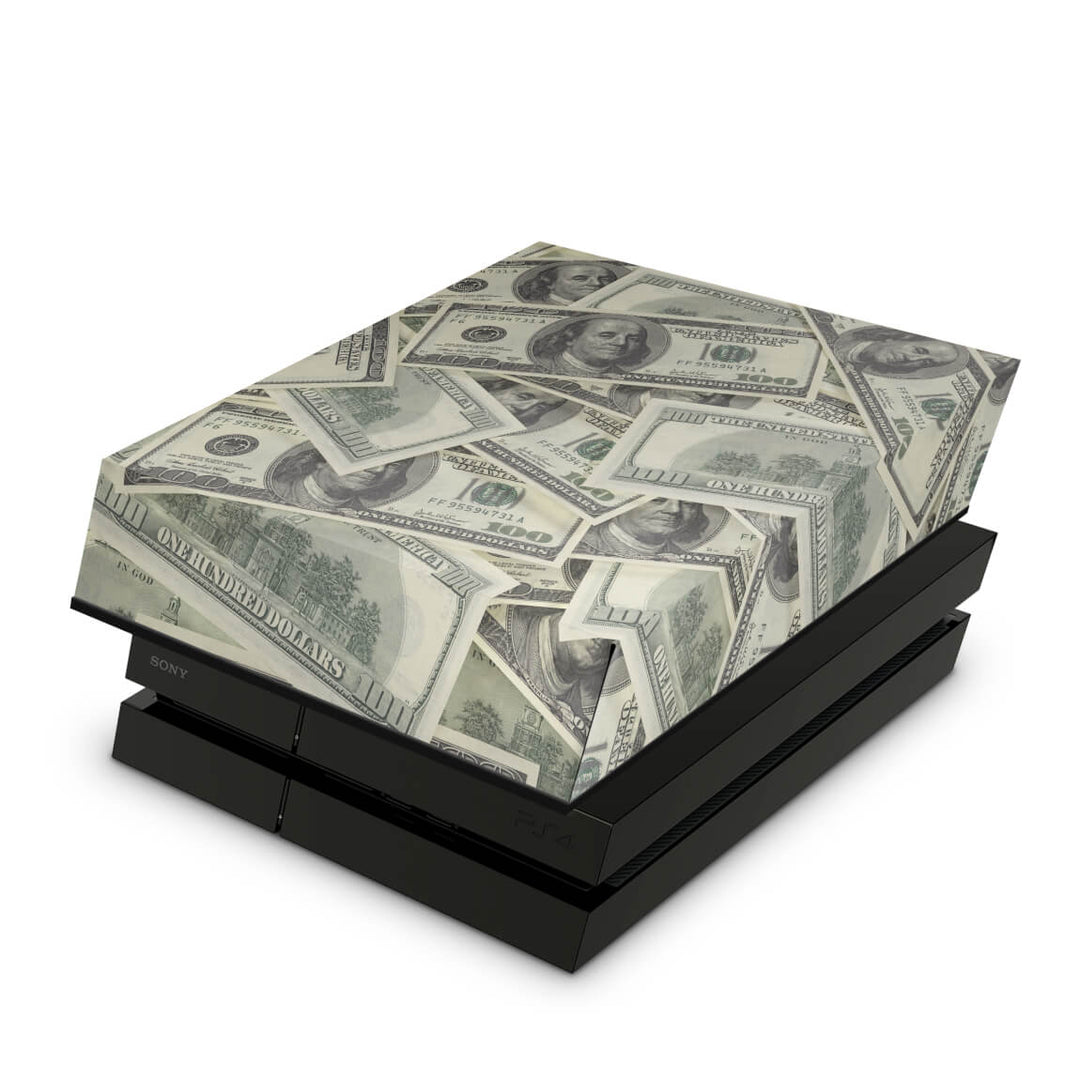 Capa Anti Poeira PS4 Fat - Dollar Money Dinheiro - Pop Arte Skins