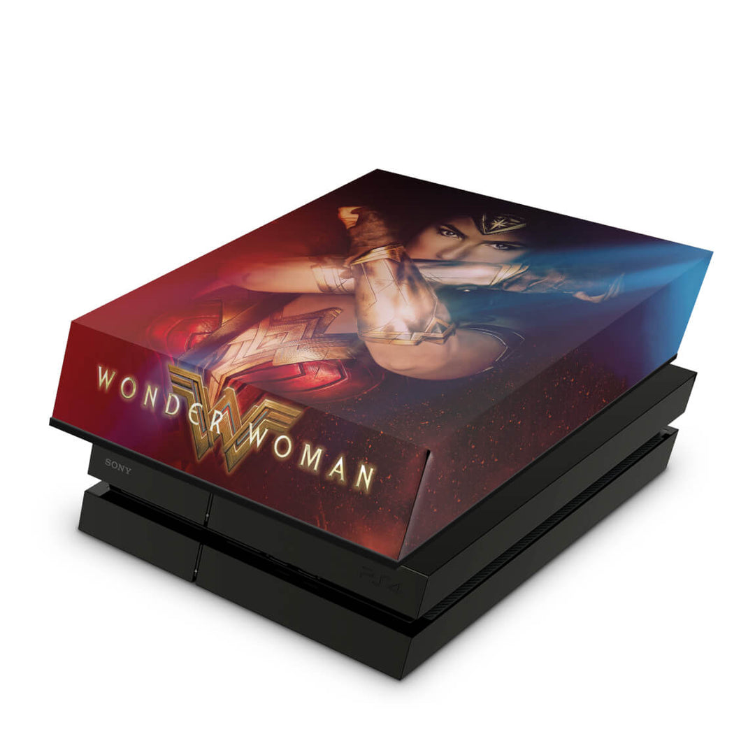 Capa Anti Poeira PS4 Fat - Mulher Maravilha - Pop Arte Skins