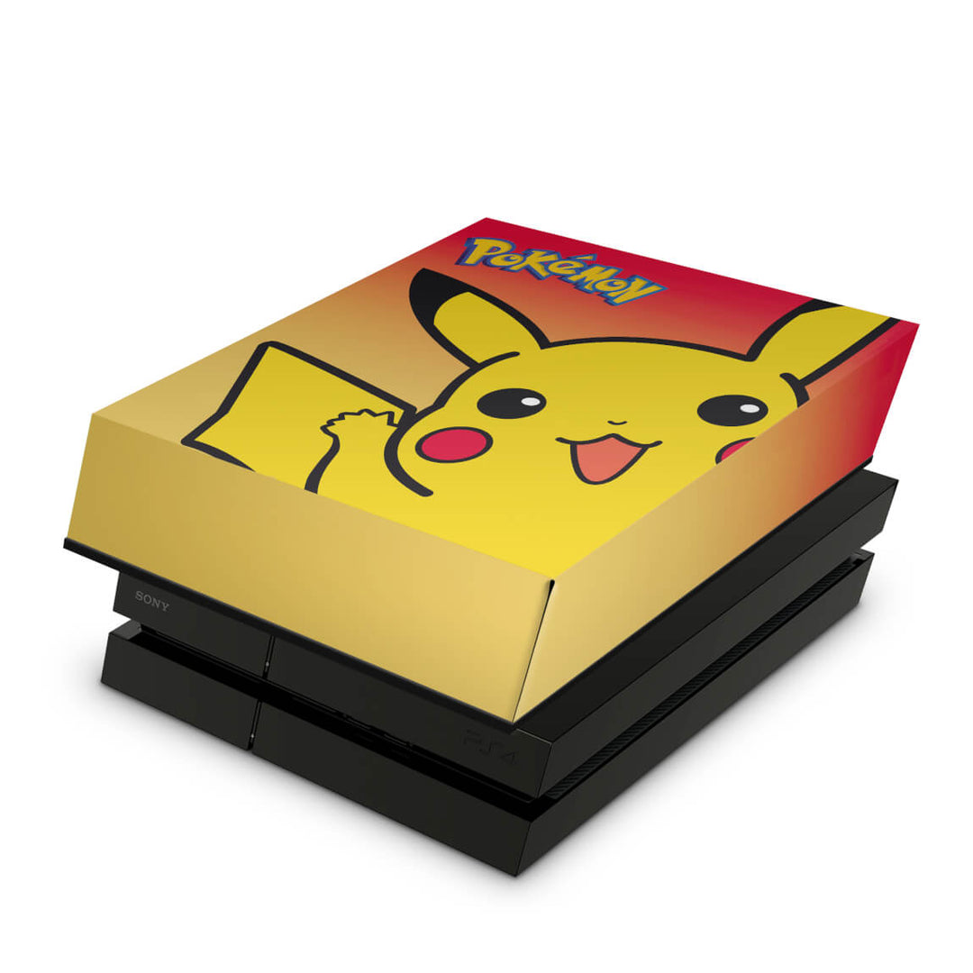 Capa Anti Poeira PS4 Fat - Pokemon Pikachu - Pop Arte Skins
