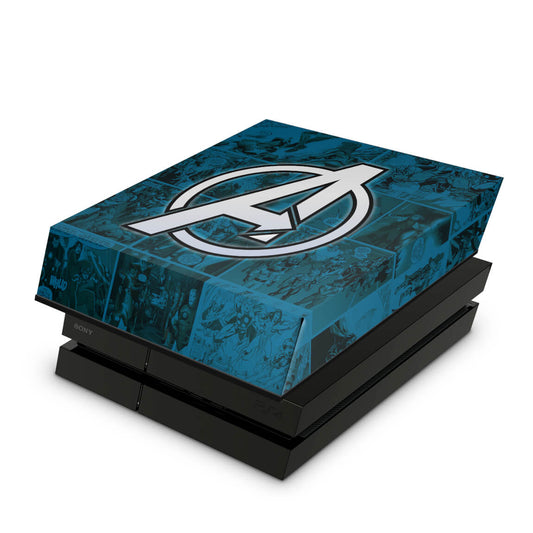 Capa Anti Poeira PS4 Fat - Avengers Vingadores Comics