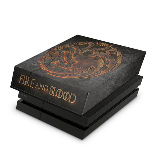 Capa Anti Poeira PS4 Fat - Game Of Thrones Targaryen