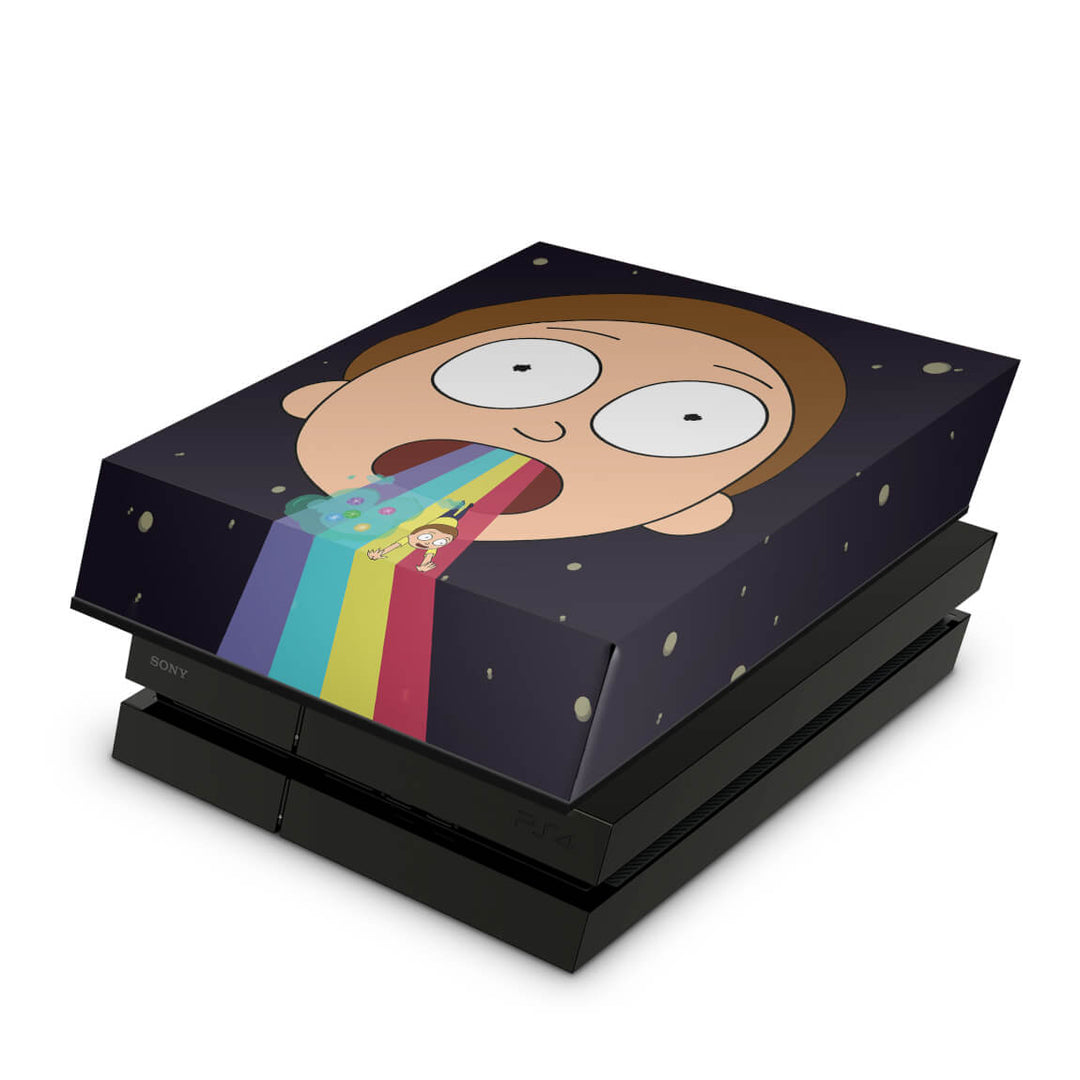 Capa Anti Poeira PS4 Fat - Morty Rick And Morty - Pop Arte Skins