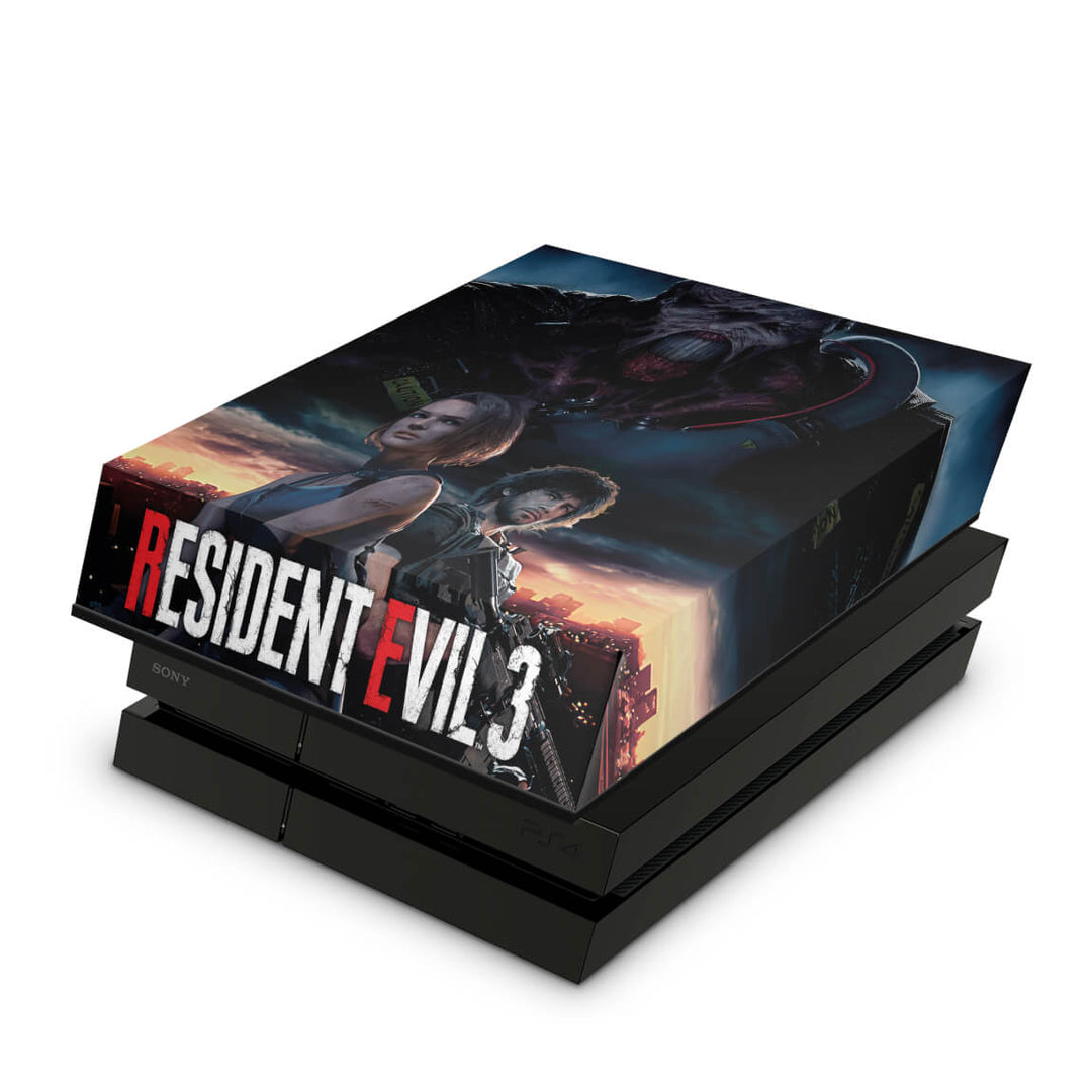Capa Anti Poeira PS4 Fat - Resident Evil 3 Remake - Pop Arte Skins